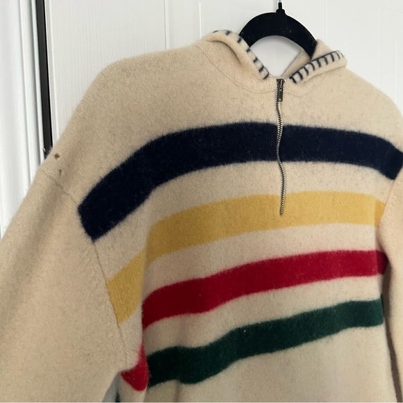 Ralph Laurent Vintage Hudson Bay Company 100% Wool Hoodie - Picture 3 of 9